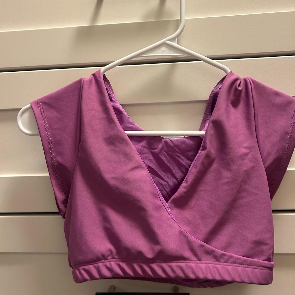 Five Dance Wear Women's Purple Wrap Top